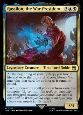 naokuroshop MTG [WHO][0150][多][R][EN][戦時大統領、ラシロン/Rassilon, the War President]（foil） NM