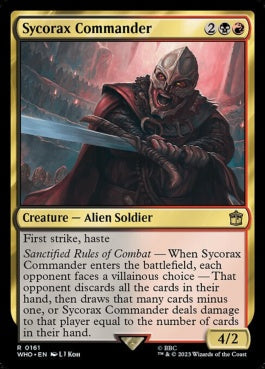 naokuroshop MTG [WHO][0161][多][R][EN][シコラックスの司令官/Sycorax Commander] NM