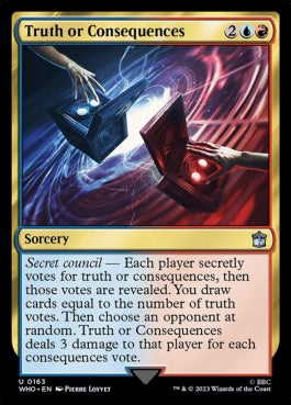 naokuroshop MTG [WHO][0163][多][U][EN][真実か報いか/Truth or Consequences]（foil） NM