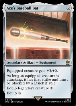 naokuroshop MTG [WHO][0170][茶][R][EN][エースの野球バット/Ace's Baseball Bat]（foil） NM