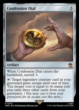 naokuroshop MTG [WHO][0173][茶][R][EN][コンフェッション・ダイアル/Confession Dial]（foil） NM