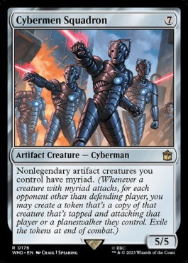 naokuroshop MTG [WHO][0176][茶][R][EN][サイバーマン軍団/Cybermen Squadron]（foil） NM