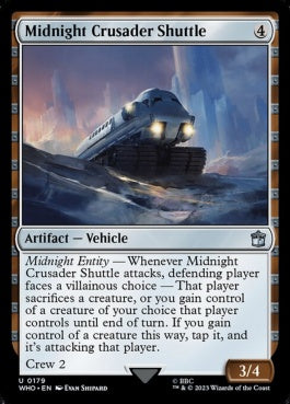 naokuroshop MTG [WHO][0179][茶][U][EN][ミッドナイト・クルセイダー・シャトル/Midnight Crusader Shuttle]（foil） NM