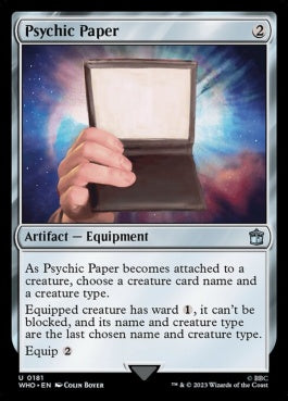 naokuroshop MTG [WHO][0181][茶][U][EN][サイキックペーパー/Psychic Paper]（foil） NM