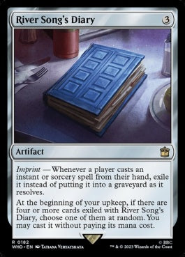 naokuroshop MTG [WHO][0182][茶][R][EN][リヴァー・ソングの日記/River Song's Diary]（foil） NM