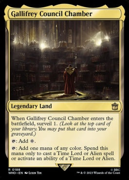 naokuroshop MTG [WHO][0188][土地][R][EN][ギャリフレイ評議堂/Gallifrey Council Chamber]（foil） NM