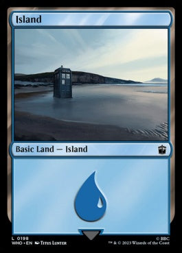 naokuroshop MTG [WHO][0198][土地][C][EN][島/Island]（foil） NM