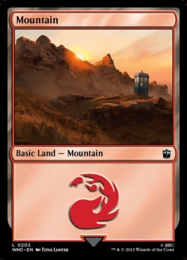 naokuroshop MTG [WHO][0202][土地][C][EN][山/Mountain]（foil） NM