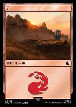 naokuroshop MTG [WHO][0202][土地][C][JP][山/Mountain]（foil） NM