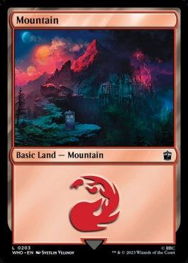 naokuroshop MTG [WHO][0203][土地][C][EN][山/Mountain]（foil） NM