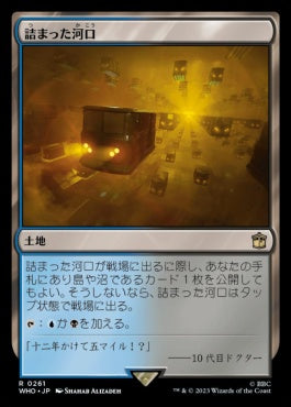 naokuroshop MTG [WHO][0261][土地][R][JP][詰まった河口/Choked Estuary]（foil） NM