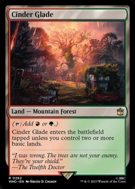 naokuroshop MTG [WHO][0262][土地][R][EN][燃えがらの林間地/Cinder Glade] NM