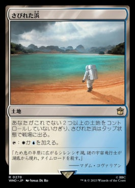 naokuroshop MTG [WHO][0270][土地][R][JP][さびれた浜/Deserted Beach] NM