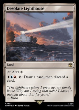 naokuroshop MTG [WHO][0271][土地][R][EN][僻地の灯台/Desolate Lighthouse]（foil） NM