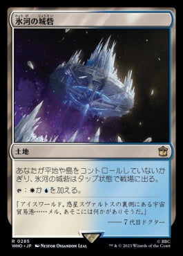 naokuroshop MTG [WHO][0285][土地][R][JP][氷河の城砦/Glacial Fortress]（foil） NM