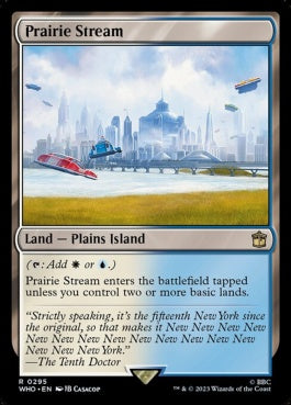 naokuroshop MTG [WHO][0295][土地][R][EN][大草原の川/Prairie Stream]（foil） NM