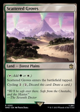 naokuroshop MTG [WHO][0301][土地][R][EN][まばらな木立ち/Scattered Groves]（foil） NM