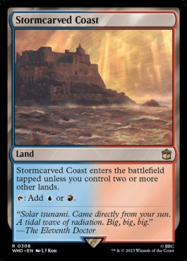 naokuroshop MTG [WHO][0308][土地][R][EN][嵐削りの海岸/Stormcarved Coast]（foil） NM