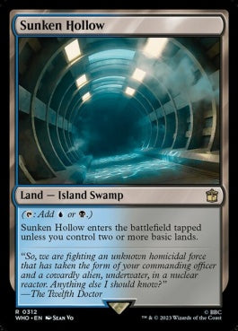 naokuroshop MTG [WHO][0312][土地][R][EN][窪み渓谷/Sunken Hollow] NM