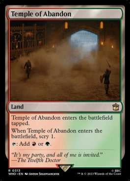 naokuroshop MTG [WHO][0313][土地][R][EN][奔放の神殿/Temple of Abandon] NM