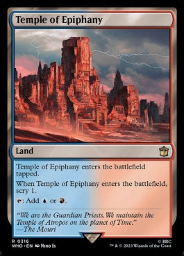 naokuroshop MTG [WHO][0316][土地][R][EN][天啓の神殿/Temple of Epiphany] NM