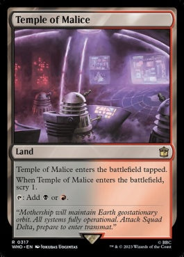 naokuroshop MTG [WHO][0317][土地][R][EN][悪意の神殿/Temple of Malice] NM