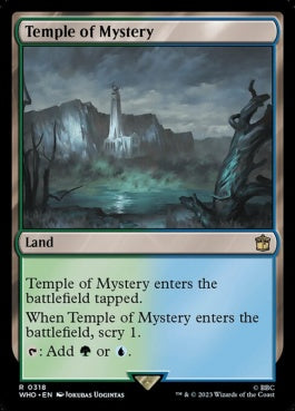 naokuroshop MTG [WHO][0318][土地][R][EN][神秘の神殿/Temple of Mystery]（foil） NM