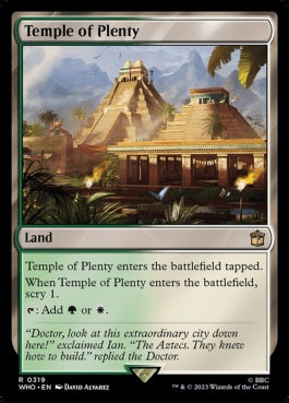 naokuroshop MTG [WHO][0319][土地][R][EN][豊潤の神殿/Temple of Plenty]（foil） NM