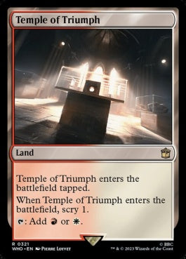 naokuroshop MTG [WHO][0321][土地][R][EN][凱旋の神殿/Temple of Triumph]（foil） NM