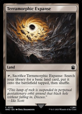 naokuroshop MTG [WHO][0322][土地][C][EN][広漠なる変幻地/Terramorphic Expanse]（foil） NM