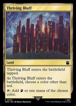 naokuroshop MTG [WHO][0324][土地][C][EN][興隆する絶壁/Thriving Bluff]（foil） NM