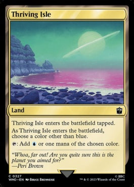 naokuroshop MTG [WHO][0327][土地][C][EN][興隆する島嶼/Thriving Isle]（foil） NM