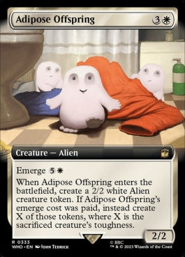 naokuroshop MTG [WHO][0333][白][R][EN][アディポーズの子/Adipose Offspring]（foil） NM