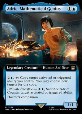 naokuroshop MTG [WHO][0351][青][R][EN][数学の天才、アドリック/Adric, Mathematical Genius]（foil） NM