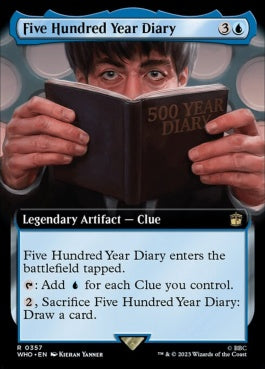 naokuroshop MTG [WHO][0357][青][R][EN][500年日記/Five Hundred Year Diary]（foil） NM