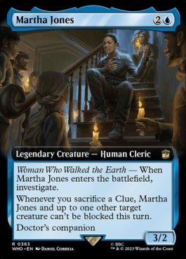 naokuroshop MTG [WHO][0363][青][R][EN][マーサ・ジョーンズ/Martha Jones]（foil） NM