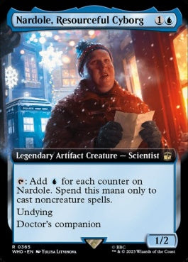 naokuroshop MTG [WHO][0365][青][R][EN][気立ての良いサイボーグ、ナードル/Nardole, Resourceful Cyborg]（foil） NM