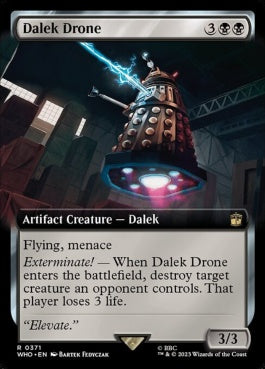 naokuroshop MTG [WHO][0371][黒][R][EN][ダーレクのドローン/Dalek Drone]（foil） NM