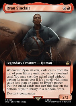 naokuroshop MTG [WHO][0390][赤][R][EN][ライアン・シンクレア/Ryan Sinclair]（foil） NM