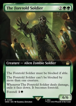 naokuroshop MTG [WHO][0395][緑][R][EN][フォートールドの兵士/The Foretold Soldier]（foil） NM