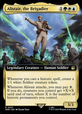 naokuroshop MTG [WHO][0401][多][R][EN][アリステア准将/Alistair, the Brigadier]（foil） NM