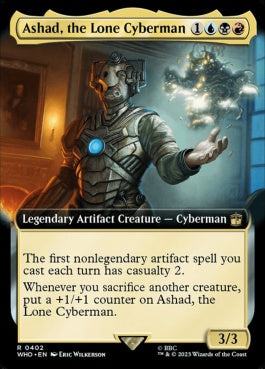 naokuroshop MTG [WHO][0402][多][R][EN][孤高のサイバーマン、アシャド/Ashad, the Lone Cyberman]（foil） NM