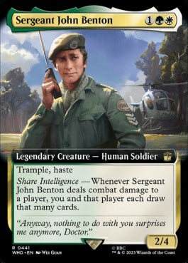 naokuroshop MTG [WHO][0441][多][R][EN][ジョン・ベントン伍長/Sergeant John Benton]（foil） NM