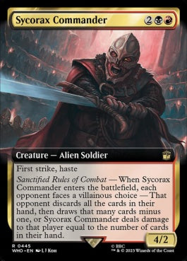 naokuroshop MTG [WHO][0445][多][R][EN][シコラックスの司令官/Sycorax Commander] NM