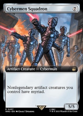 naokuroshop MTG [WHO][0457][茶][R][EN][サイバーマン軍団/Cybermen Squadron]（foil） NM