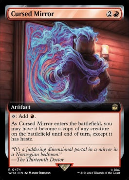 naokuroshop MTG [WHO][0474][赤][R][EN][呪われた鏡/Cursed Mirror]（foil） NM