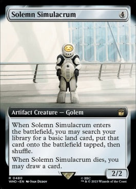 naokuroshop MTG [WHO][0480][茶][R][EN][真面目な身代わり/Solemn Simulacrum]（foil） NM