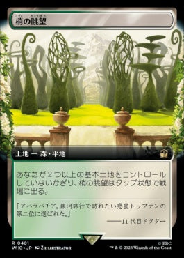 naokuroshop MTG [WHO][0481][土地][R][JP][梢の眺望/Canopy Vista]（foil） NM