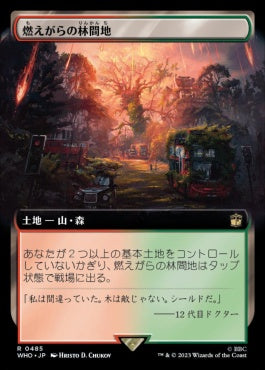 naokuroshop MTG [WHO][0485][土地][R][JP][燃えがらの林間地/Cinder Glade] NM