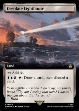 naokuroshop MTG [WHO][0489][土地][R][EN][僻地の灯台/Desolate Lighthouse]（foil） NM